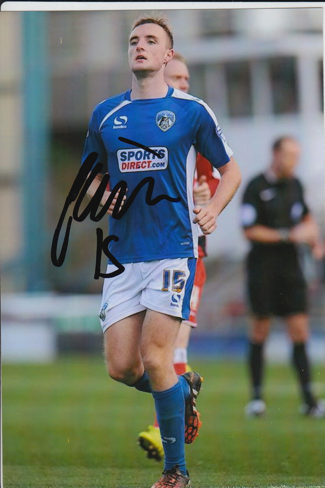 OLDHAM ATHLETIC HAND SIGNED CARL WINCHESTER 6X4 Photo Poster painting 1.