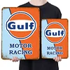 Racing Team Gulf - Metal Tin Signs(8*12Inch/12*16Inch) - Garage