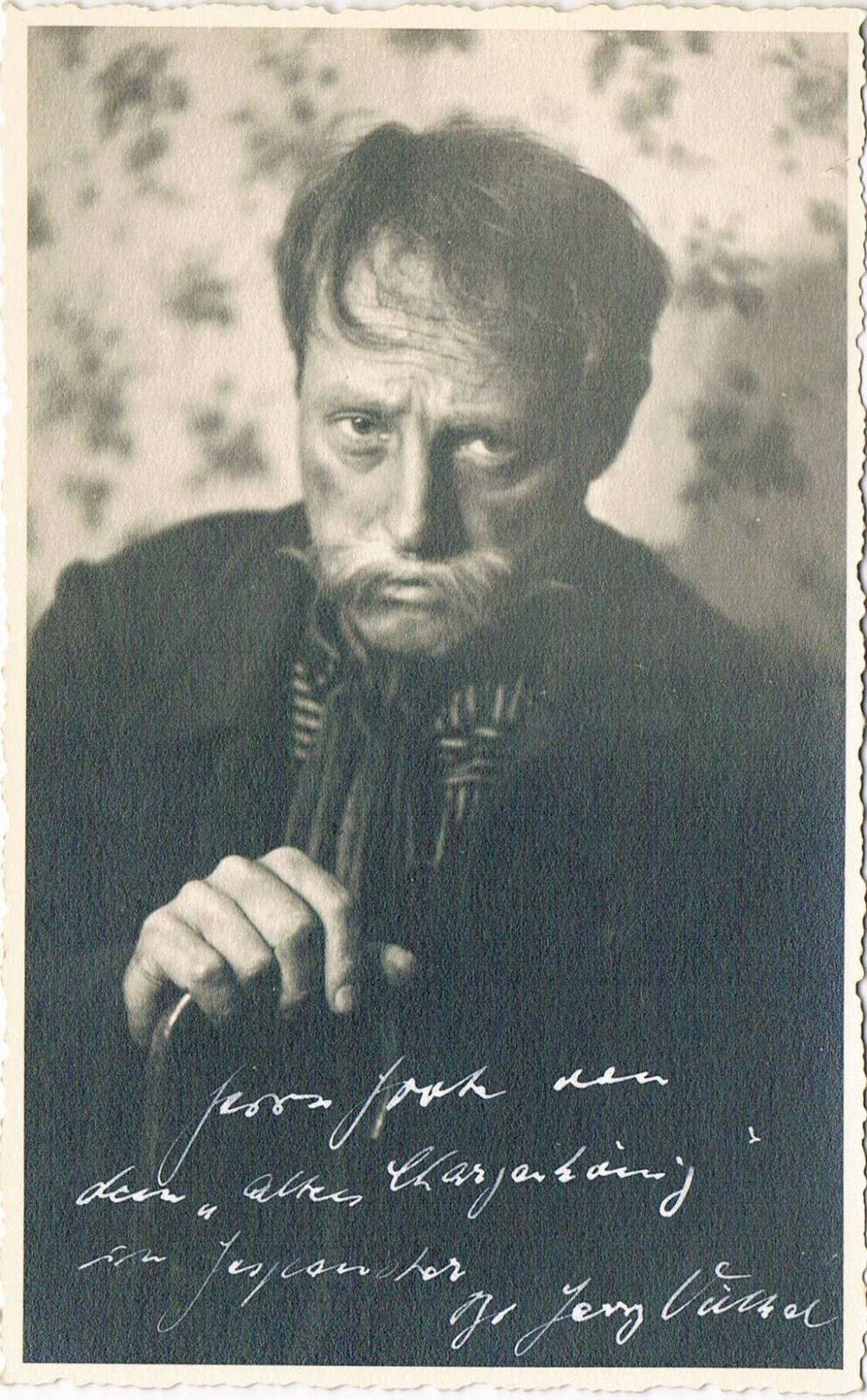 Georg V?lkel 1902-? autograph signed postcard Photo Poster painting 3.5x5.5