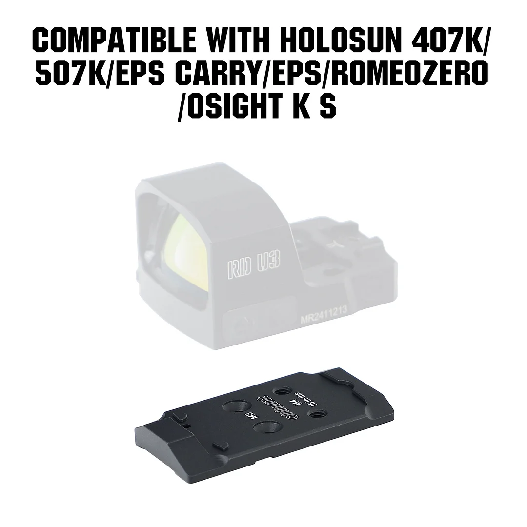 ohhunt&reg; CZ SHADOW 2 OR optic Adapter Plate for 407K 507K EPS RMSc RD-U1 RD-U3 RD-U5 CNC 7075-T6