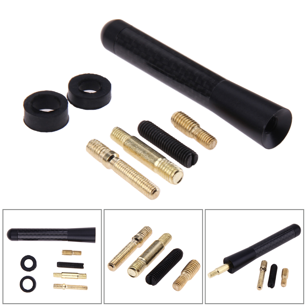 

8cm Mini Universal Carbon Fiber FM Short Antenna Aerials For Ford Focus 2 3, 501 Original