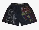 2025 Barcelona Travis Scott Skull Shorts