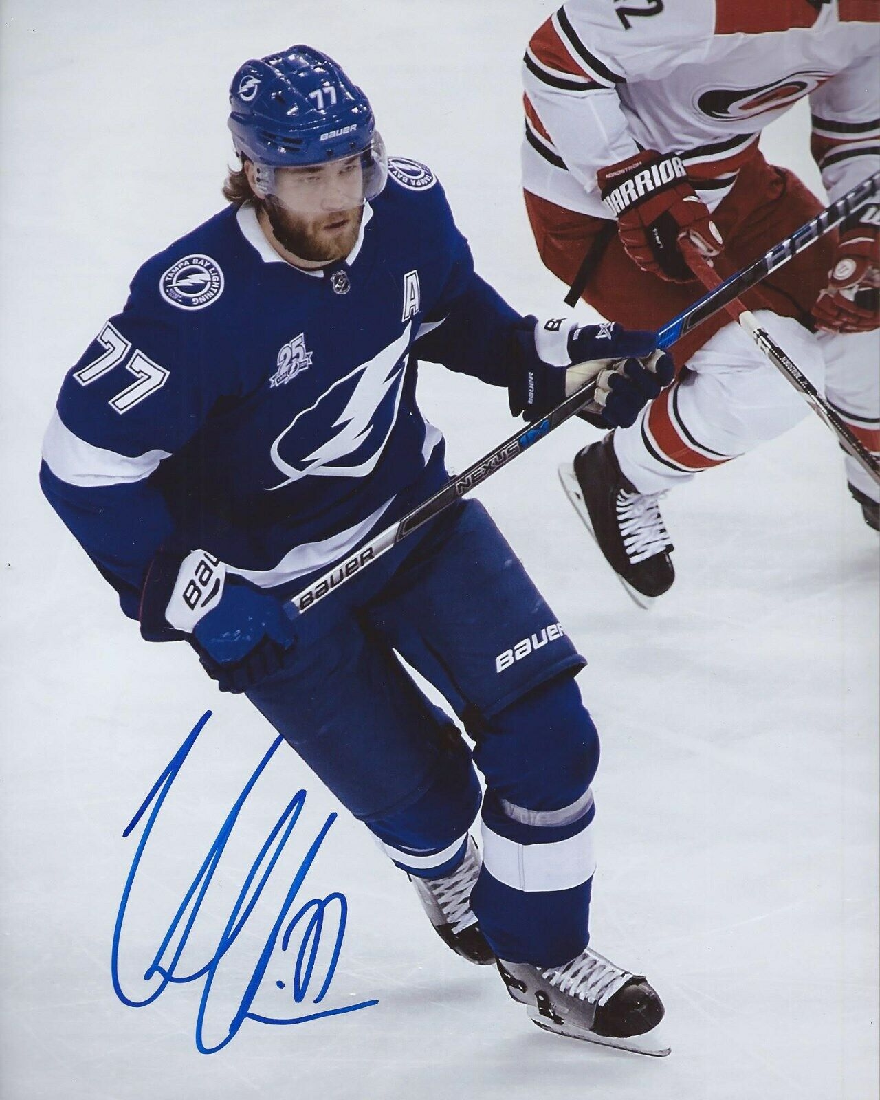 Victor Hedman Signed 8x10 Photo Poster painting Tampa Bay Lightning Autographed COA E