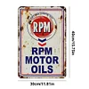 RPM MOTOR OILS - Vintage Metal Signs(12*16Inch)