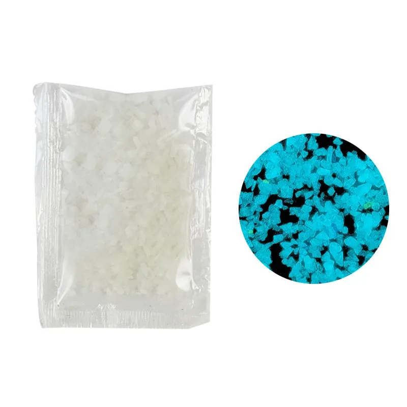 30g Luminous Sand Stones Garden Park Road Pebbles Glow In Dark Ornaments For Party Aquariums Fish Tank Decoration Stone Ornament