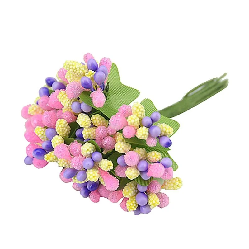 144pcs/lot Artificial Stamens flowers for handicrafts home accessories scrapbooking DIY wreath Crafts Candy Gift box decoration