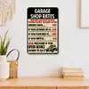 Garage Shop Rates - Vintage Metal Signs - 20*30cm/30*40cm - Warning