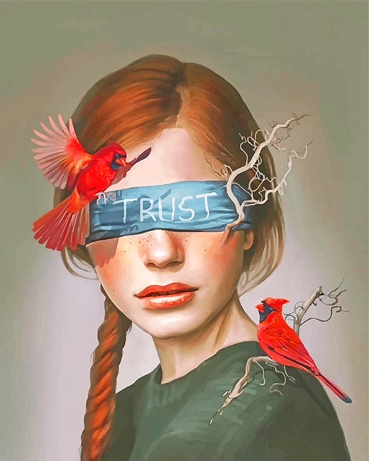 

Birds Girl – Paint By Numbers - 40*50CM, 501 Original