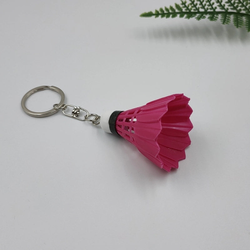 Minimalist Sports Badminton Plastic Unisex Bag Pendant Keychain