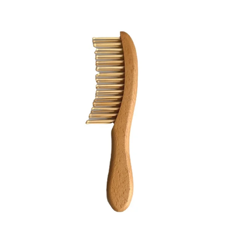 Wood Wide Tooth Wet Hair Combs Anti-static Styling Comb