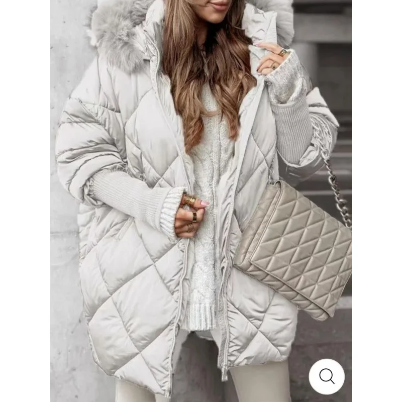 Nigikala Nigikala New Women's Explosive Temperament Winter Hooded Hoodie Jacket