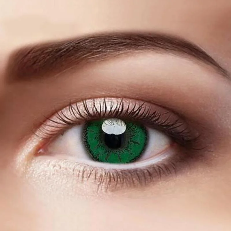 Eye Circle Lens Milk Green Colored Contact Lenses