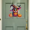 >SALE<Acrylic Special Shaped Pumpkin Owl 5D DIY Diamond Art Hanging Home Decorations