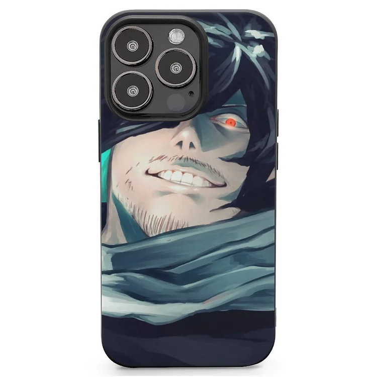 Black Hair Man My Hero Academia Red Eyes Scarf Shouta Aizawa Smile Anime My Hero Academia Phone Case Mobile Phone Shell IPhone 13 and iPhone14 Pro Max and IPhone 15 Plus Case - Heather Prints Shirts