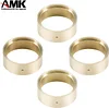 AMK 4Pcs SCX24 Brass Wheel Weights 1.0 Beadlock Wheels Bead Lock Rings for 1/24 RC Crawler Car TRX4M Updates 1/18 Scale Accessories