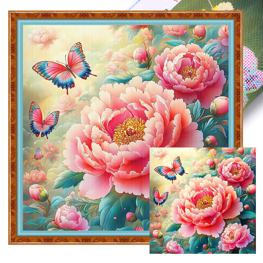 Dielianhua Full 11CT Pre-stamped Canvas(50*50cm) Cross Stitch