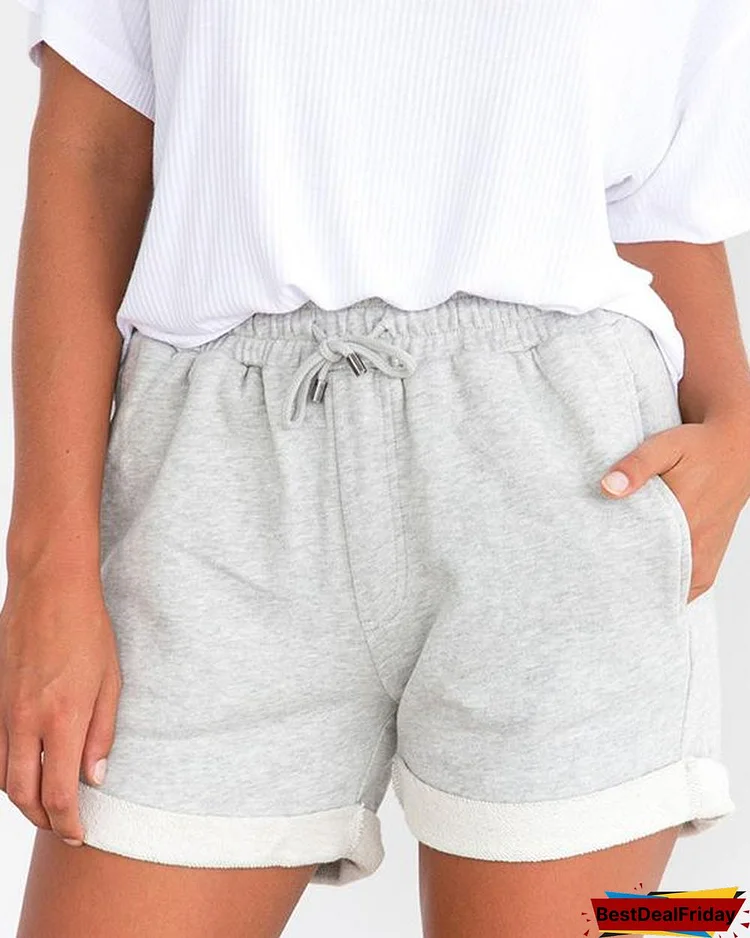 women comfy summer sweatpants shorts p231044