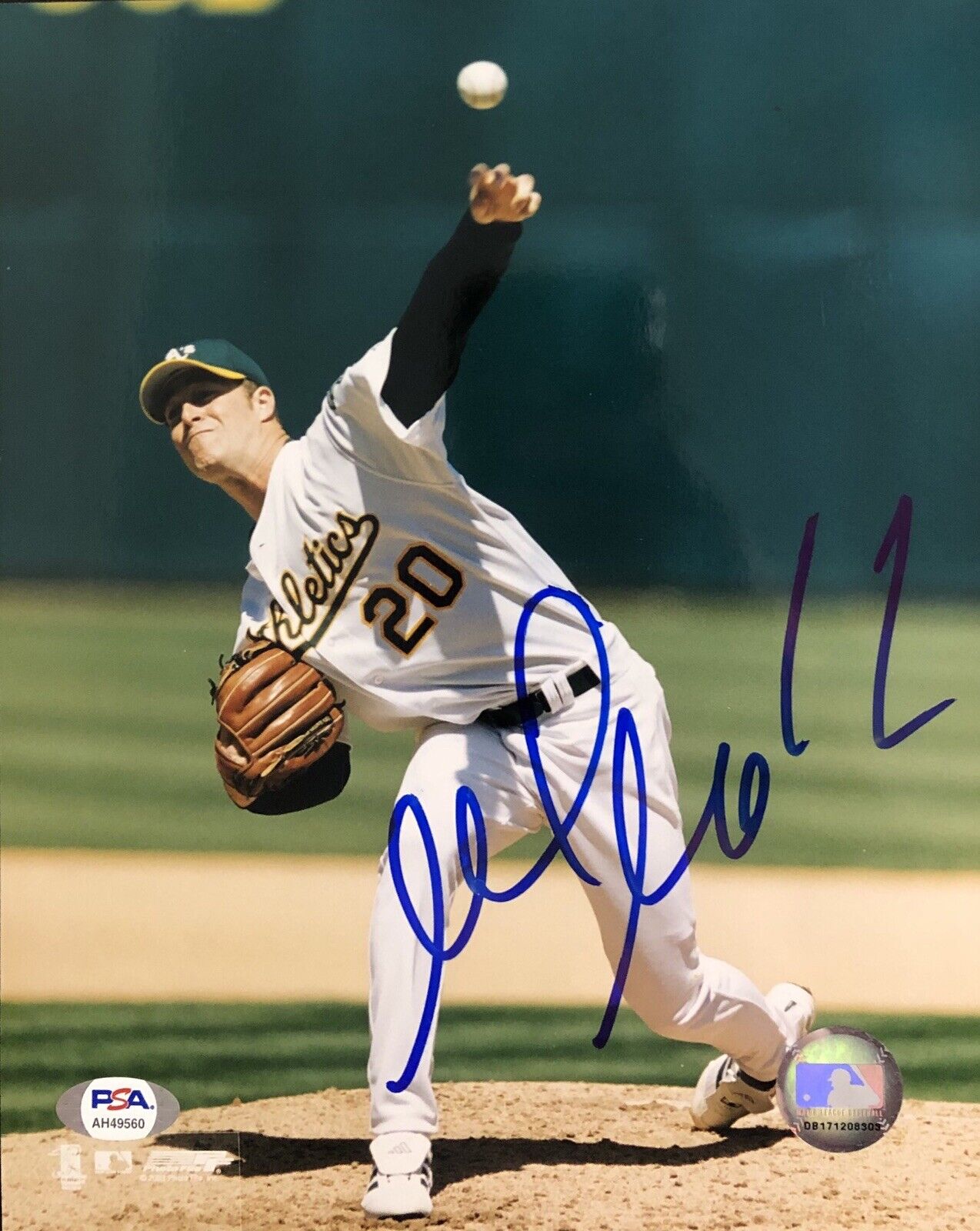 Mark Mulder Signed Autographed Oakland Athletics 8x10 Photo Poster painting Psa/Dna