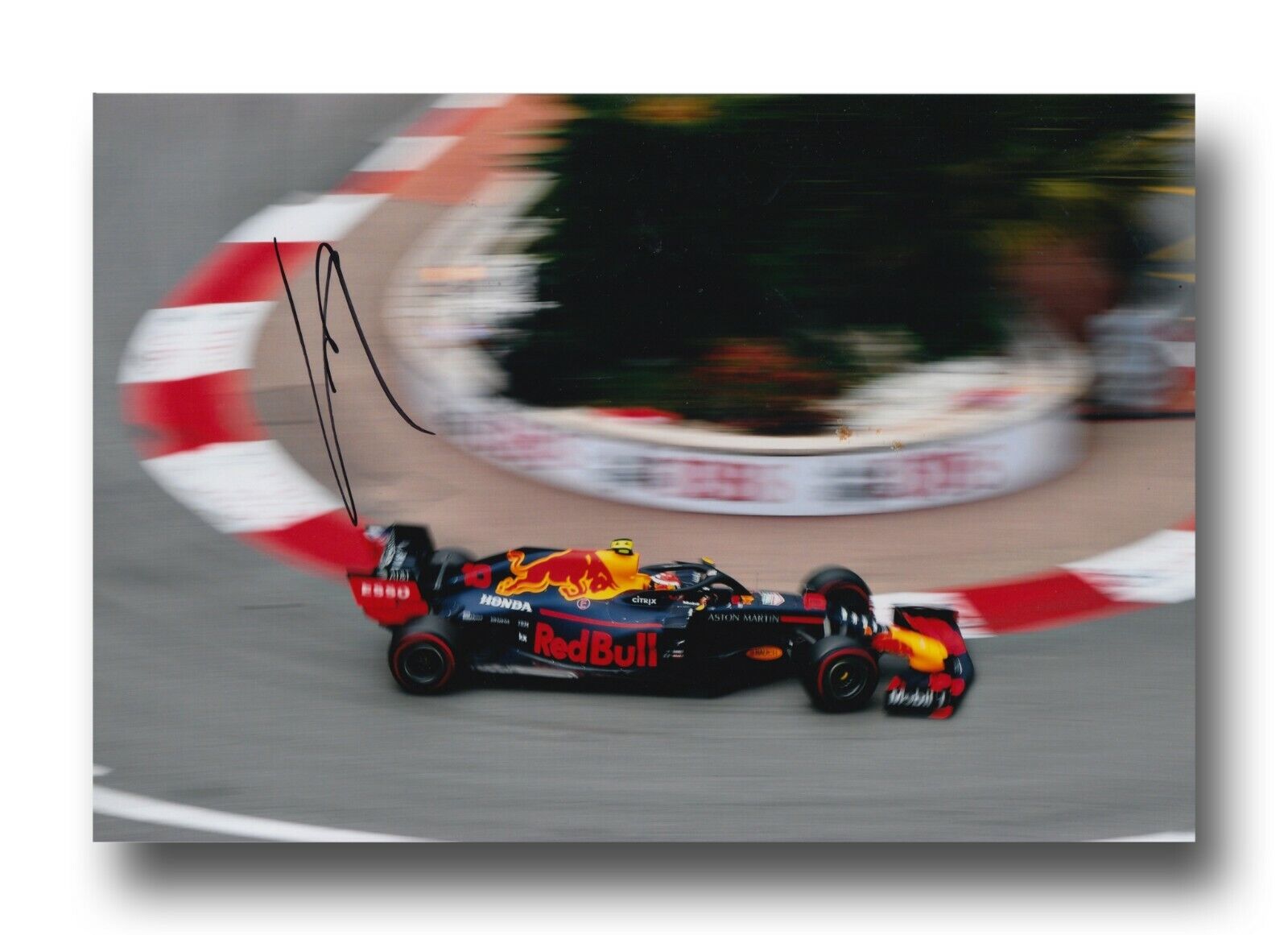 PIERRE GASLY HAND SIGNED 12X8 Photo Poster painting - 2019 RED BULL F1 AUTOGRAPH 1.