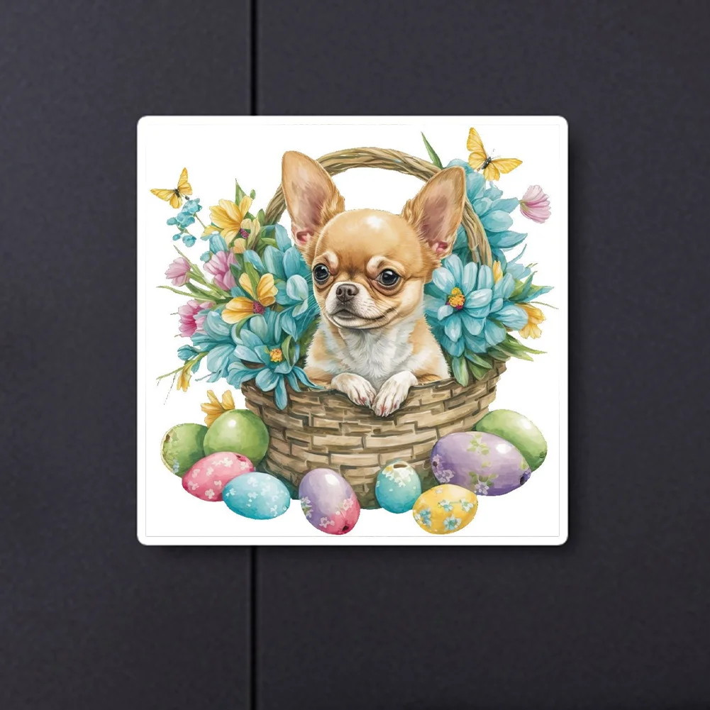 Diamond Painting - Full Round Drill - Easter Dog(Canvas|30*30cm)