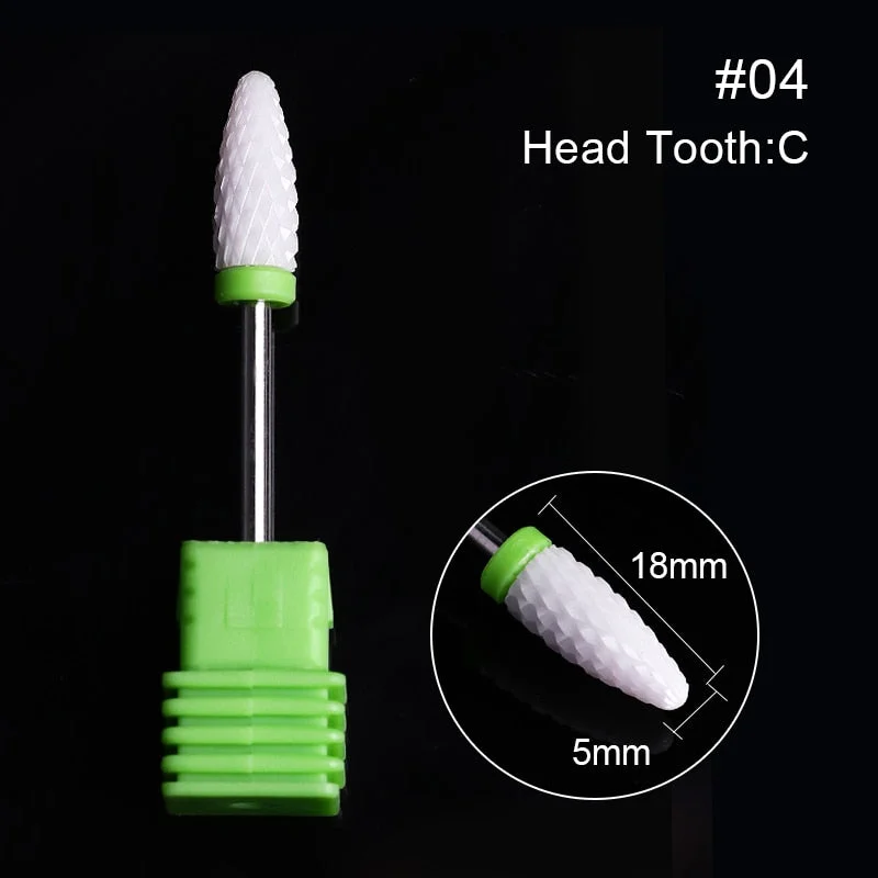 1Pc Ceramic Nail Drill Bits Nail Milling Cutter Bits Electric Drill Machine For Manicure Pedicure Equipment Accessory Tools-Nail Inspo