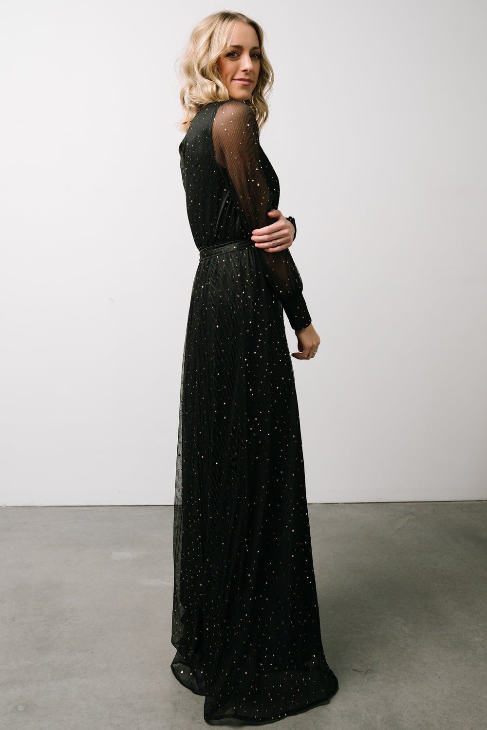 abigail sparkle gown black
