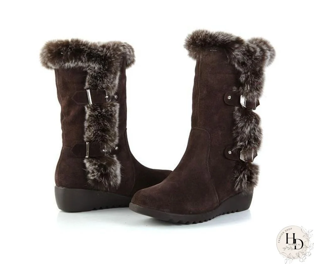 Women Warm Boots With Plush