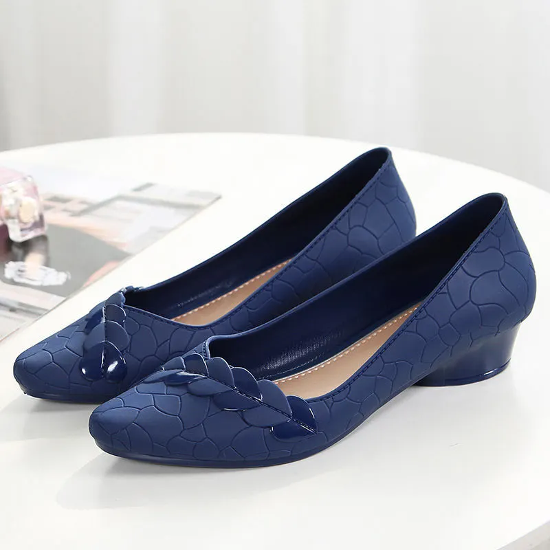2021 NEW Fashion Women Rainshoes,Low Heel,Waterproof,Rubber Working Galosh,Slip on,Antiskid,PURPLE,PINK,BLUE,DROPSHIPPING