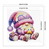 (US Only)Dwarf Printed Cross Stitch Kit 49x49cm DIY 14CT Thread Art Needlework Home Decor