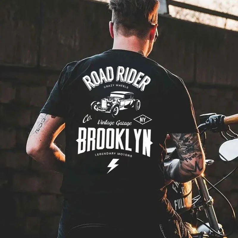ROAD RIDER BROOKLYN Classic Car Print Men's T-shirt