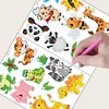 2pcs Diamonds Painting Cute Animal Stickers Home Decor