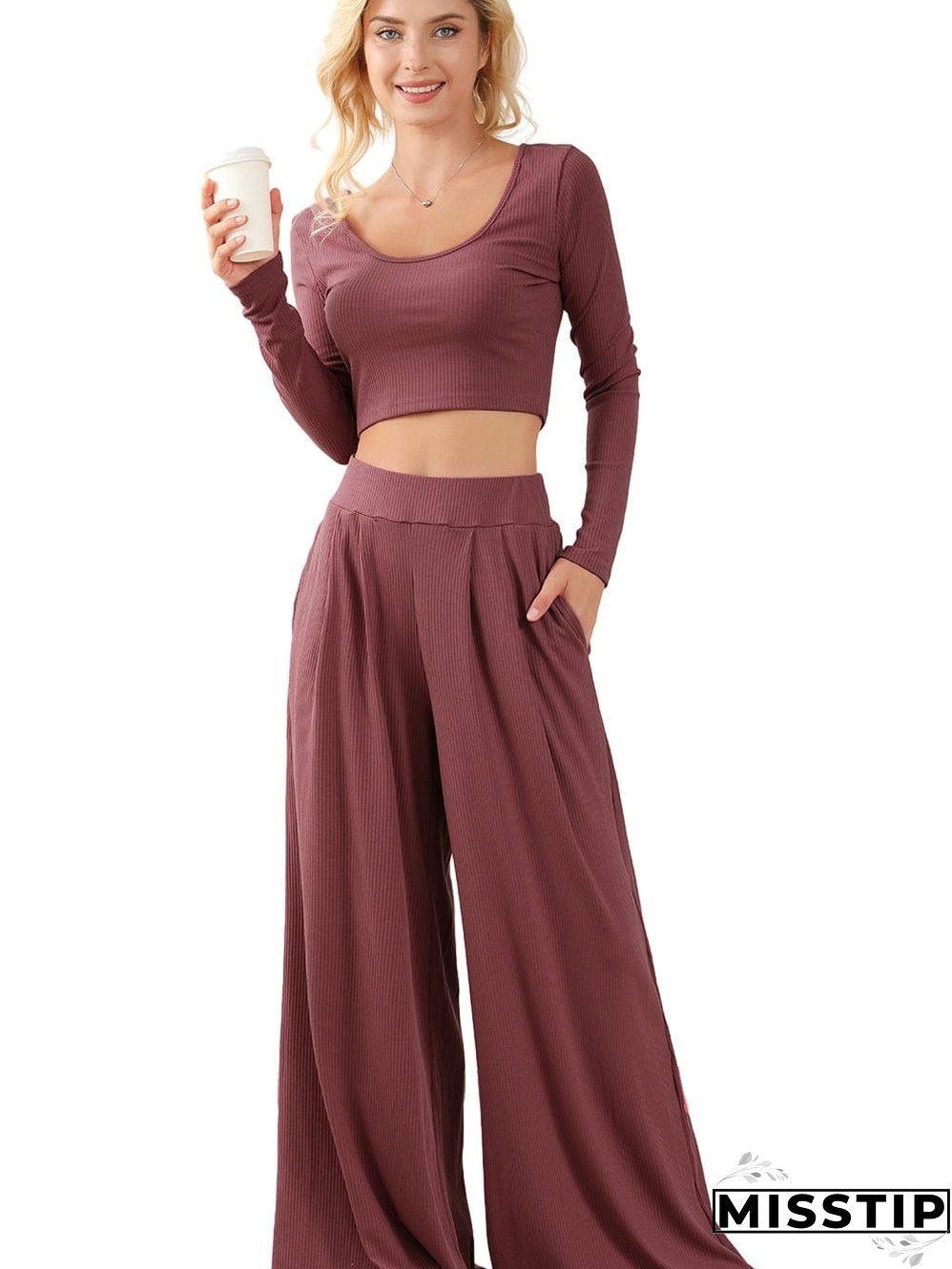 Comfortable Knit Set: Perfect for Lounging or Going Out