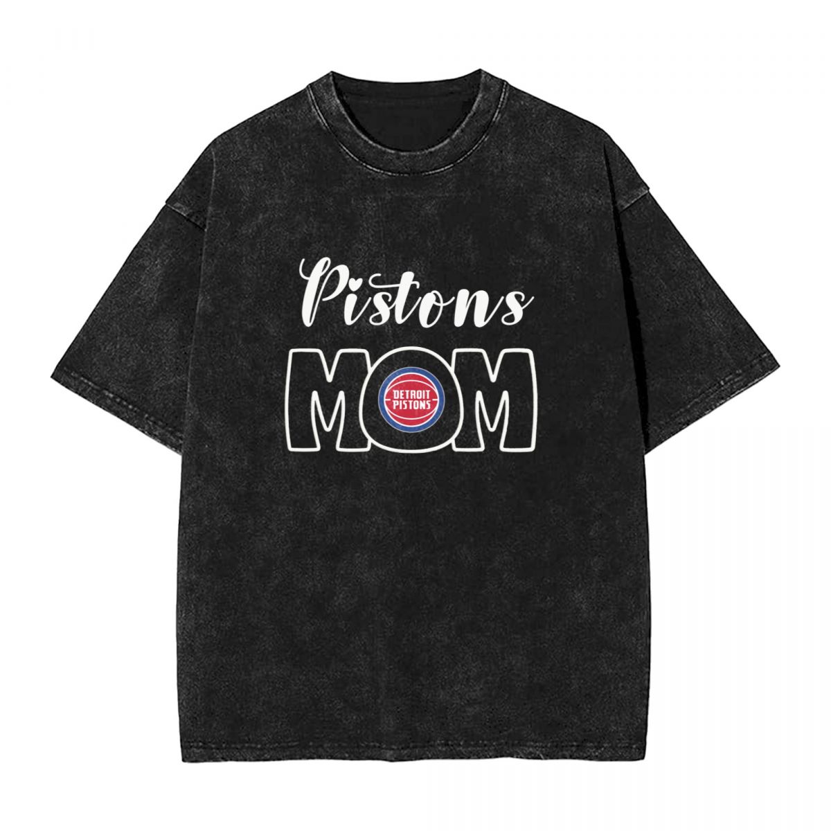 Detroit Pistons Mom Vintage Oversized T-Shirt Men's