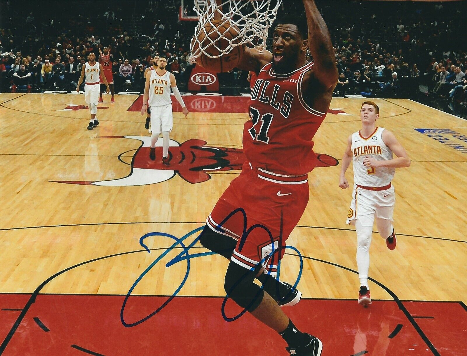 Autographed 8x10 THADDEUS YOUNG Chicago Bulls Photo Poster painting - w/ COA