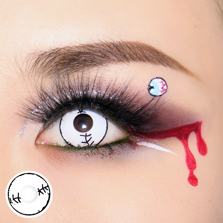 Stitched Mummy Contact Lenses