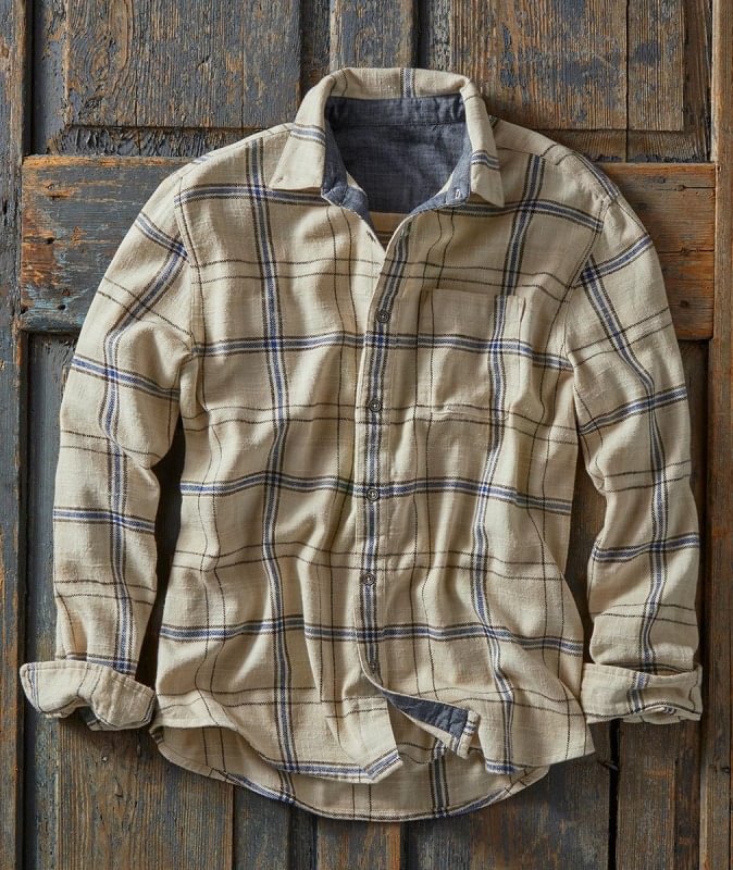 Men's Fashion Versatile Plaid Shirt