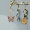 20pcs Sunflower DIY Diamond Painting Keychain Kit Single Side Rhinestone