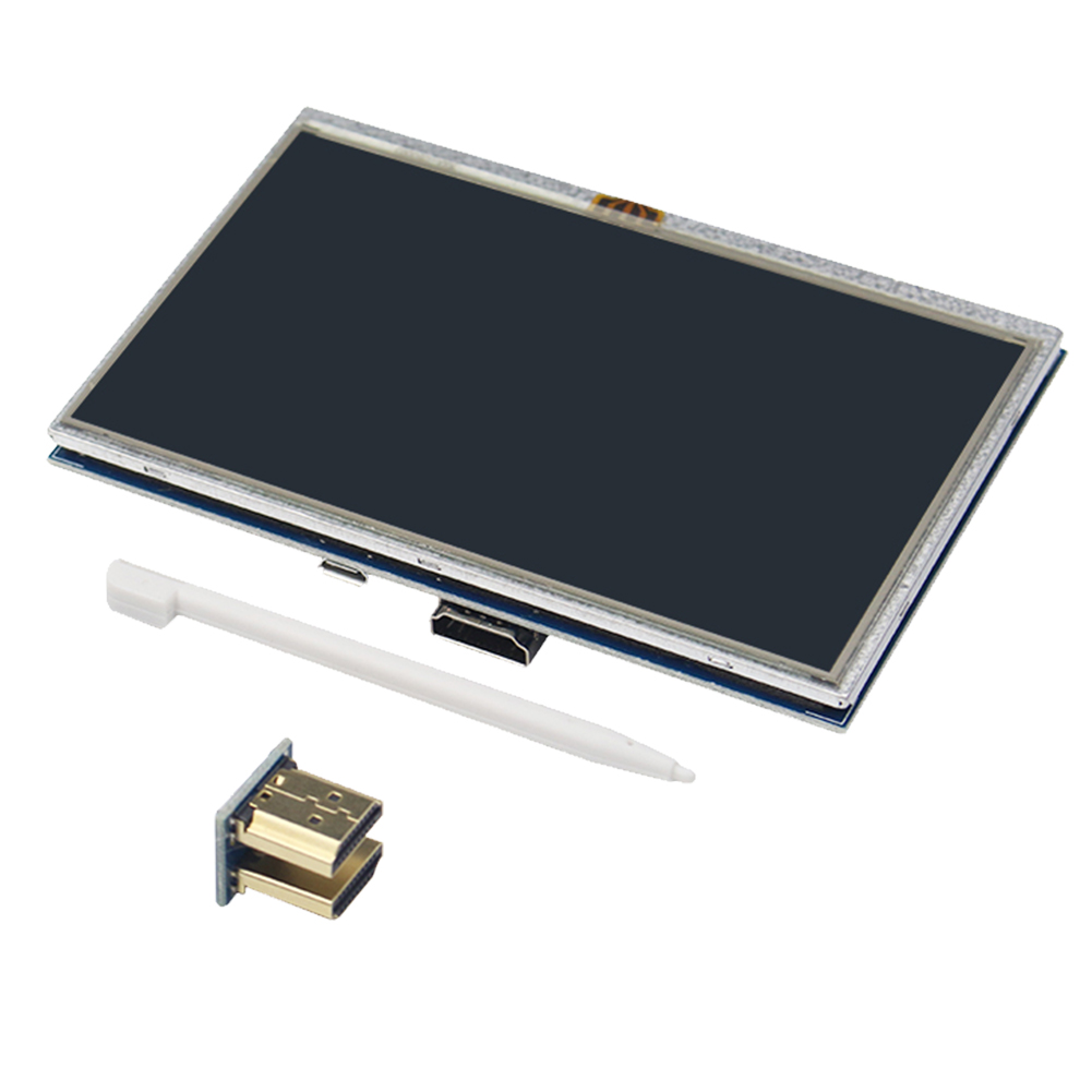 

5 inch LCD Touch Screen HDMI-Compatible Display Kit for Raspberry Pi 4B/3B+, For pi 4b, 501 Original