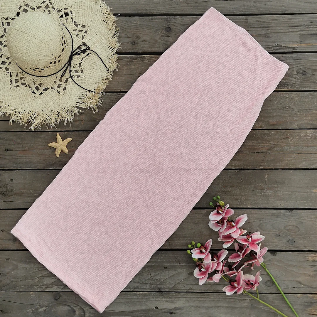 Uveng Solid-Color Bikini Skirt Three-Piece Set Sexy Split Swimsuit Women 2025 New Export