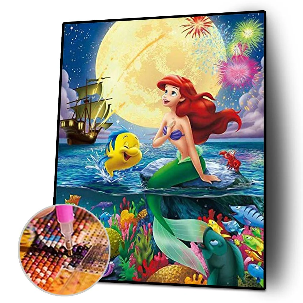 Diamond Painting - Full Round Drill - Mermaid(30*40cm)