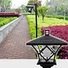1.5m 2 in 1 Solar Lamp Post Light Decorative Floor Lamp for Front and Back Doors