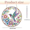 Hummingbird DIY Diamond Painting Pendant Art 9.41x8.78inch