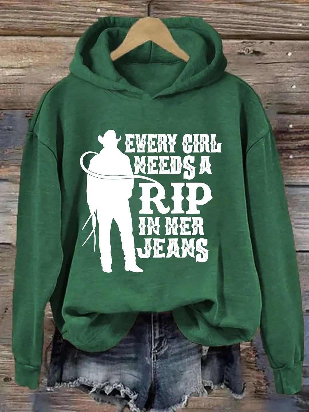 Every Girl Needs A Little Rip In Her Jeans Hoodie