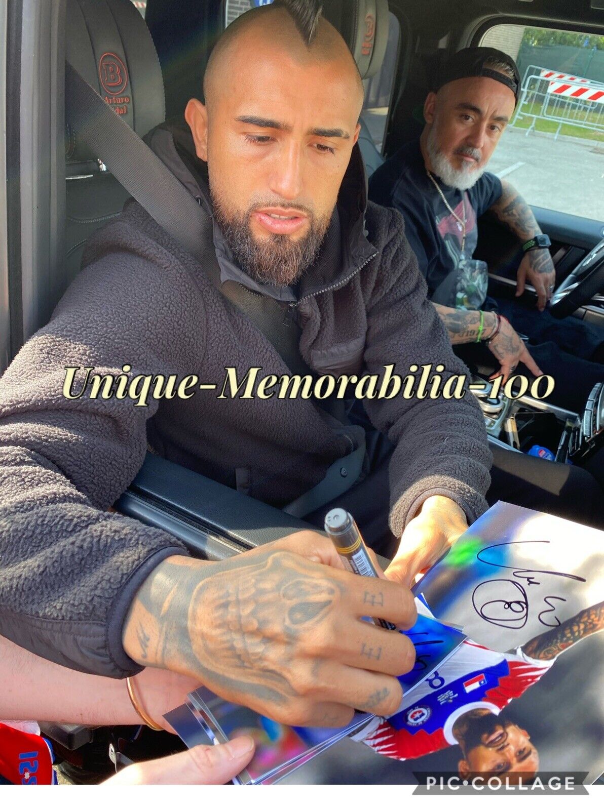 Arturo Vidal Genuine Hand Signed Inter Milan 6X4 Photo Poster painting, Exact Proof