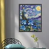 Van Gogh - Blue Rose-11CT Stamped Cross Stitch 40*50cm/15.75*19.69in