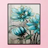 Flower-3 strands 11CT Stamped Cross Stitch-40*50CM