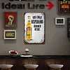 Bi&egrave;re Desparados - Panneaux en &eacute;tain m&eacute;tallique(20*30cm/30*40cm)