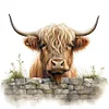 (Stamped/Counted) Highland Cow Baby-11CT Cross Stitch 40*40cm