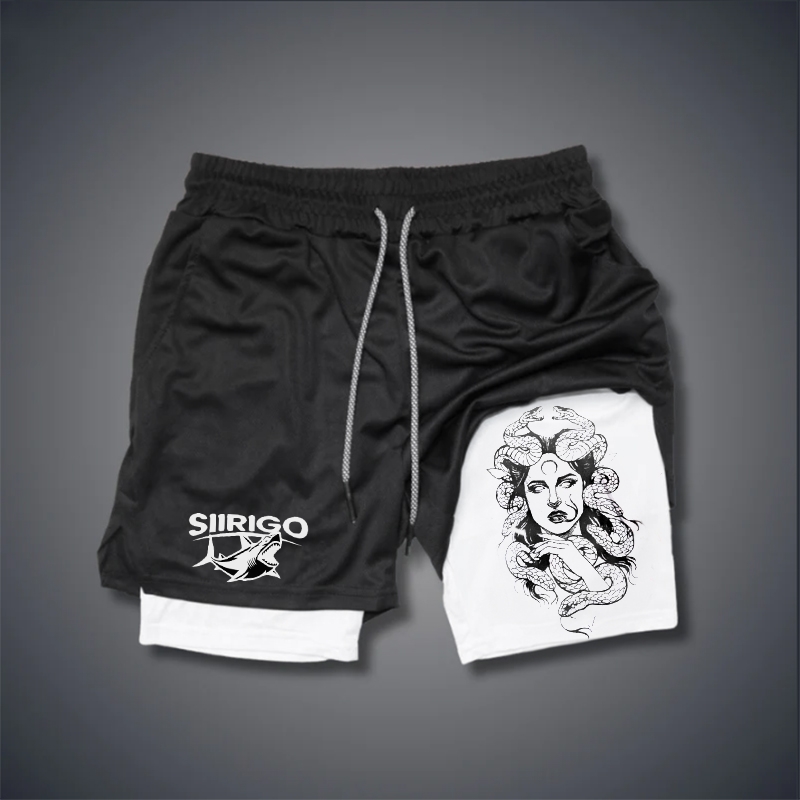 Medusa portrait GYM PERFORMANCE SHORTS