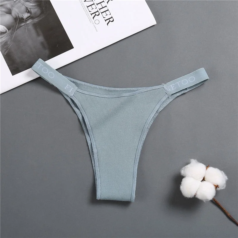 Sexy Lingerie Women Cotton Panties Finetoo Letter Low Waist Female Briefs Underwear Comfortable Underpants Women Intimates M-XL